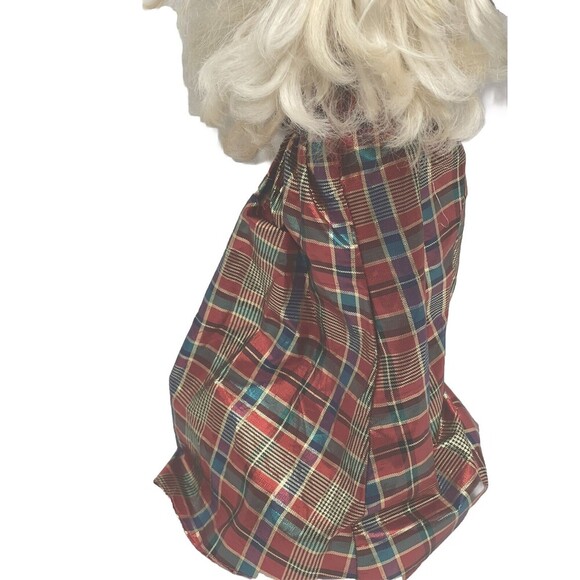 Mattel Holiday 1976 Barbie in Black Velor With Plaid Dress Missing Shoes - Picture 12 of 16